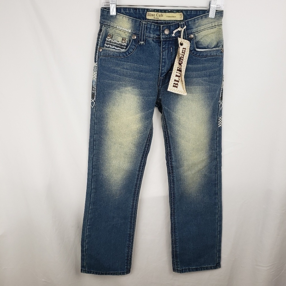 BLUE Cult Denim Boot cut Jeans Size 12 x 27 NWT